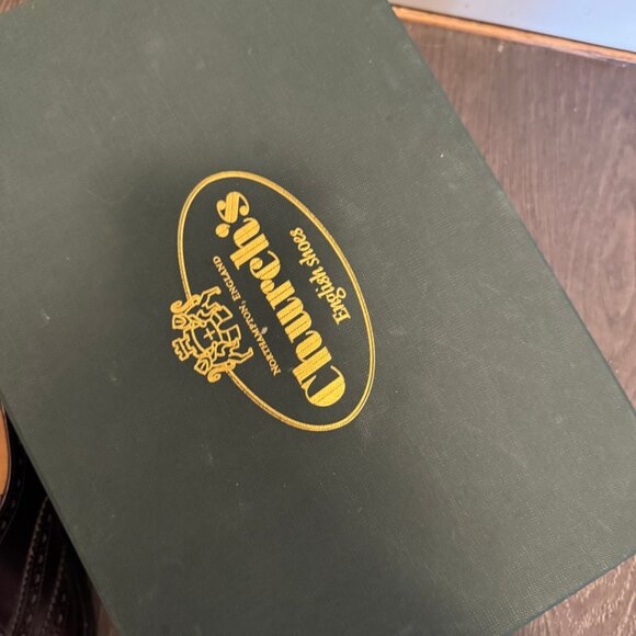 Church’s Polish Binder Burgundy Brogues Size 37 Preowned Leather Dress Shoes - Picture 3 of 16